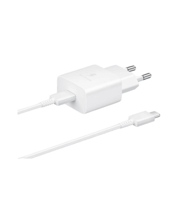 מטען מהיר סמסונג מקורי 15w fast charging - צבע לבן