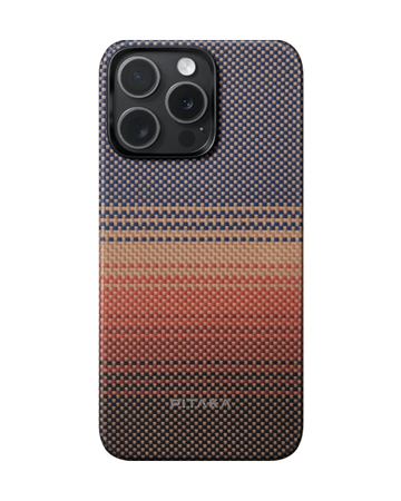 מגן הקרבון הדק והקל בעולם | PITAKA - פיטאקה - Iphone 15 Pro Max - Sunset