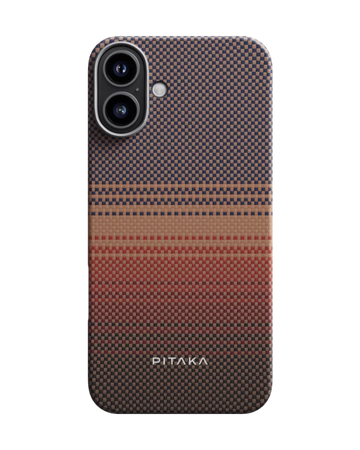 מגן הקרבון הדק והקל בעולם | PITAKA - פיטאקה - Iphone 16 Plus - Sunset