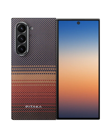 מגן הקרבון הדק והקל בעולם | PITAKA - פיטאקה - Samsung Z Fold 6 - Sunset