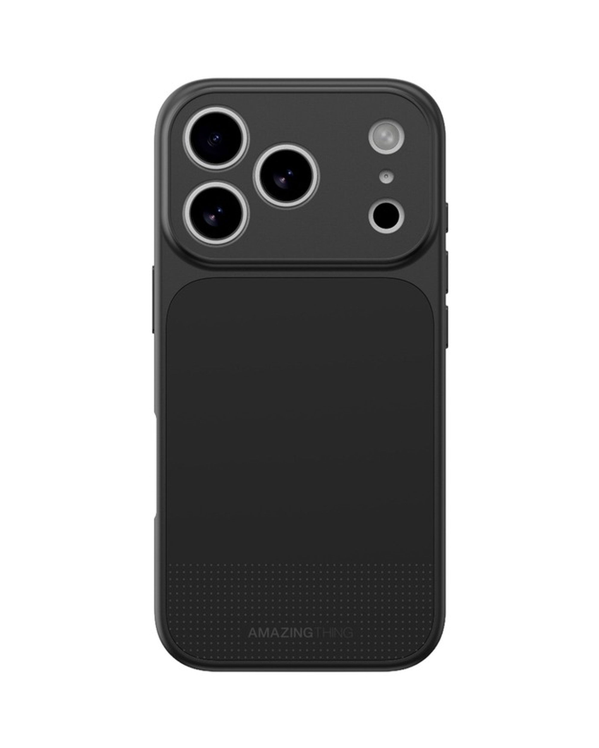 AMAZINGTHING Minimal FullCover Case iPhone 17 Pro Max Black - מגן מלא מינימליסטי לאייפון 17 פרו מקס שחור