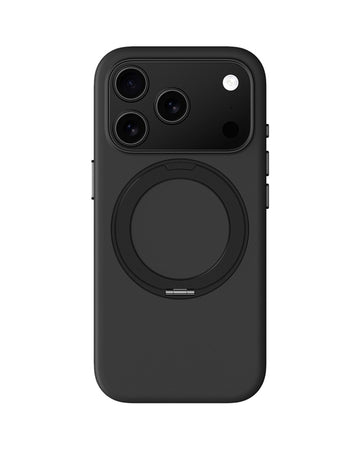 AMAZINGTHING Cloudie MagSpin Case iPhone 17 Pro Black - מגן רך Cloudie עם רינג מסתובב לאייפון 17 פרו שחור