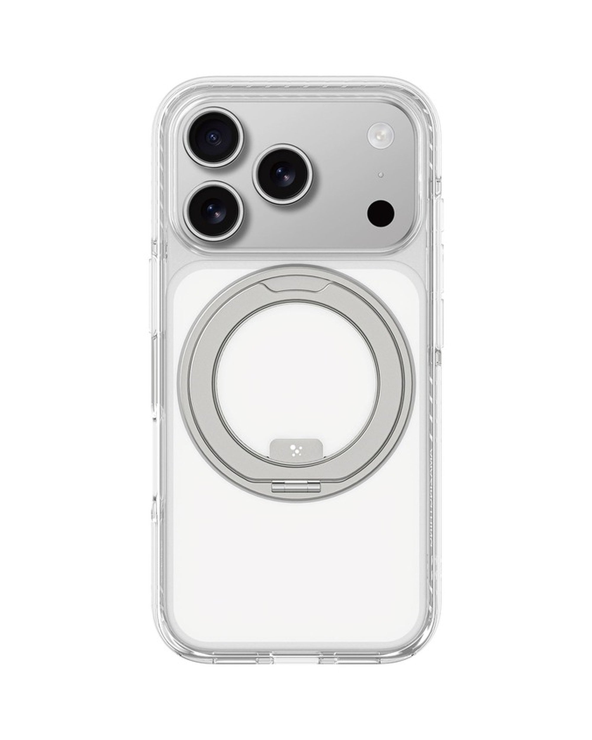 AMAZINGTHING Titan Pro MagSpin Case iPhone 17 Pro Clear - מגן פרימיום עם רינג מסתובב לאייפון 17 פרו שקוף