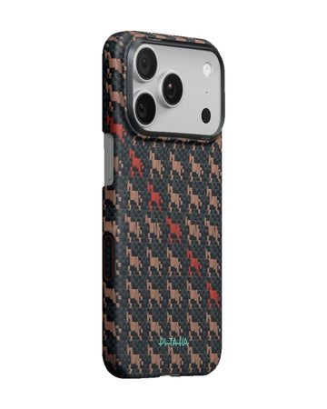 PITAKA Happiness Rides Edge Case iPhone 17 Pro Max Ebon Kylin - מגן סיב ארמיד פרימיום לאייפון 17 פרו מקס