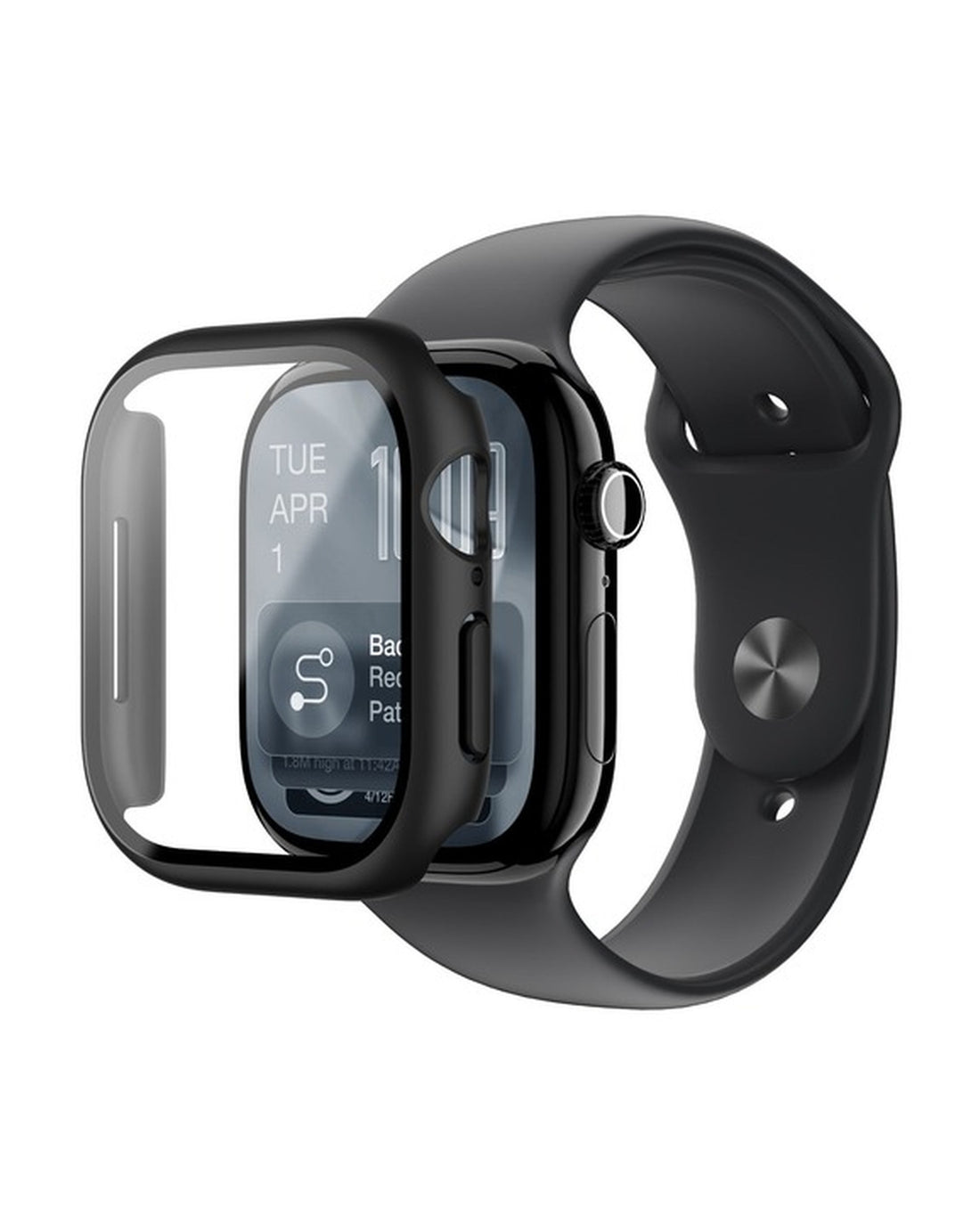AMAZINGTHING Radix Glass With Case Watch 42mm Black - זכוכית מגן עם כיסוי לשעון 42 מ״מ שחור