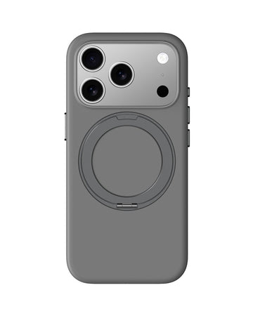AMAZINGTHING Cloudie MagSpin Case iPhone 17 Pro Gray - מגן רך Cloudie עם רינג מסתובב לאייפון 17 פרו אפור