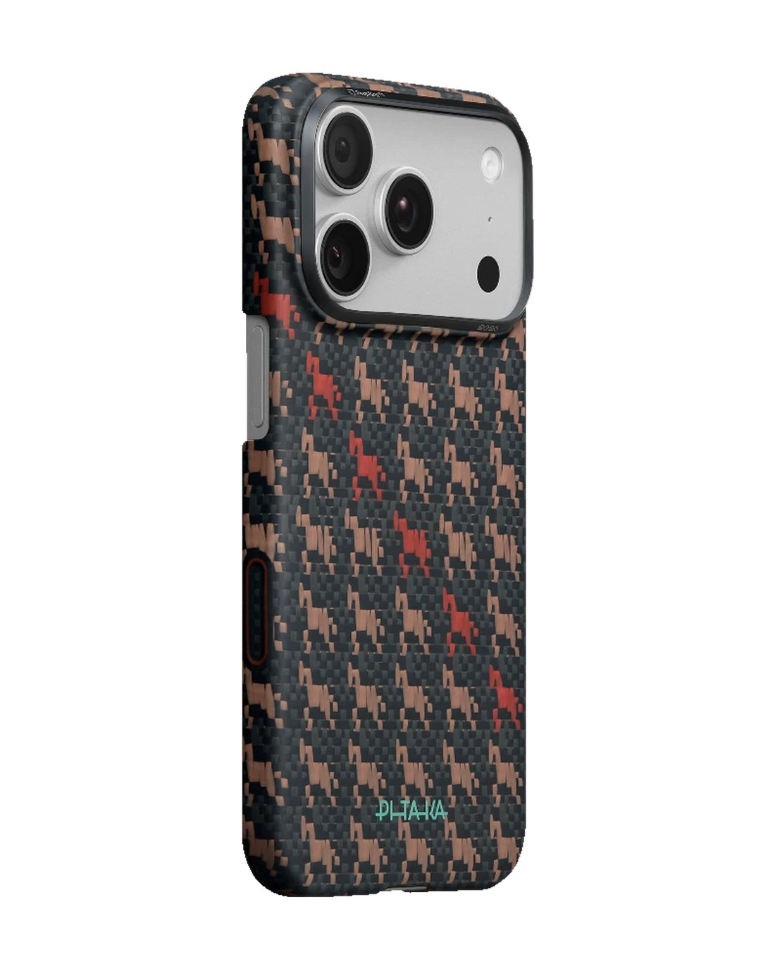 PITAKA Happiness Rides Edge Case iPhone 17 Pro Ebon Kylin - מגן סיב ארמיד פרימיום לאייפון 17 פרו