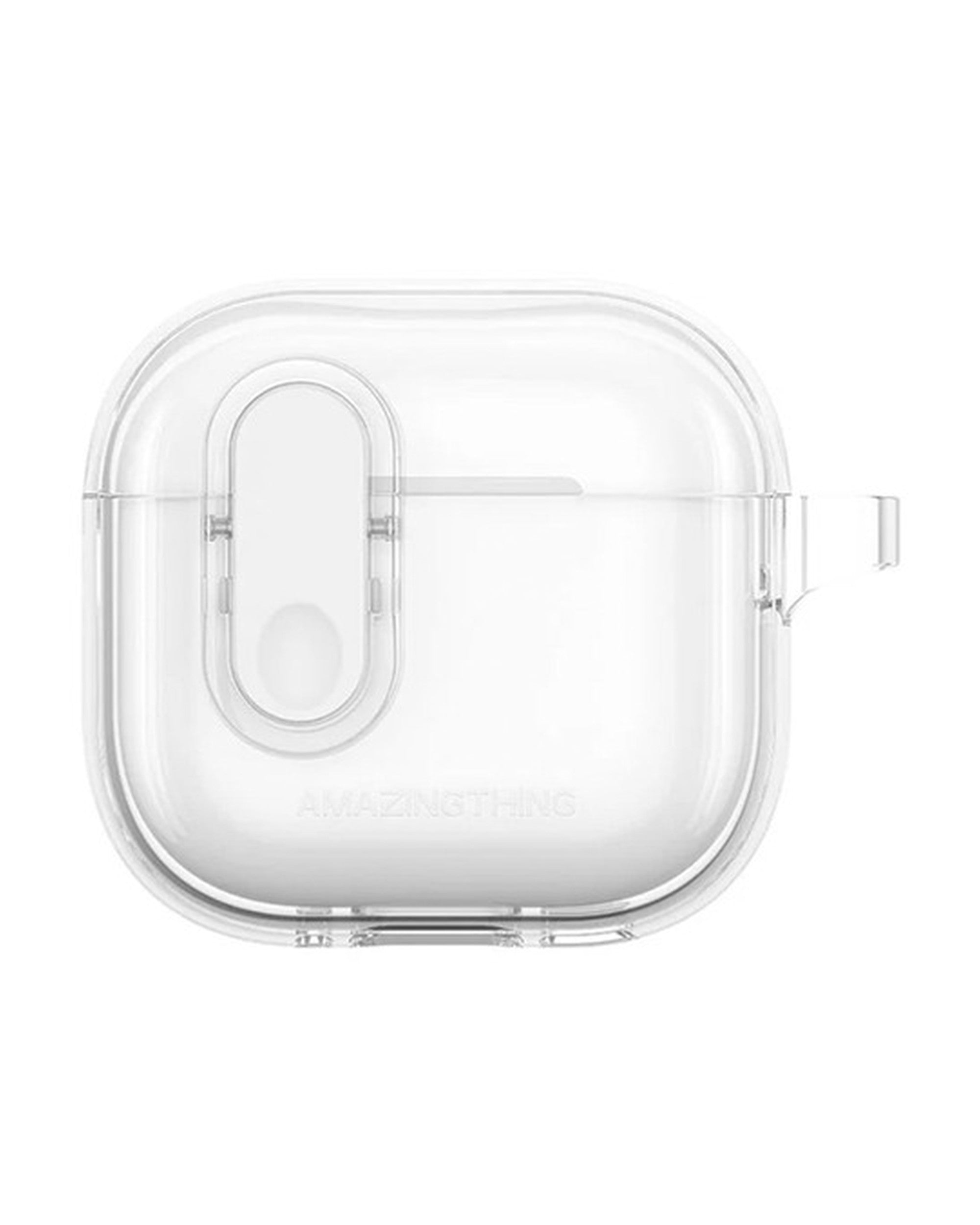 AMAZINGTHING Minimal Click Case AirPods 4 Clear - מגן מינימליסטי לאיירפודס 4 שקוף