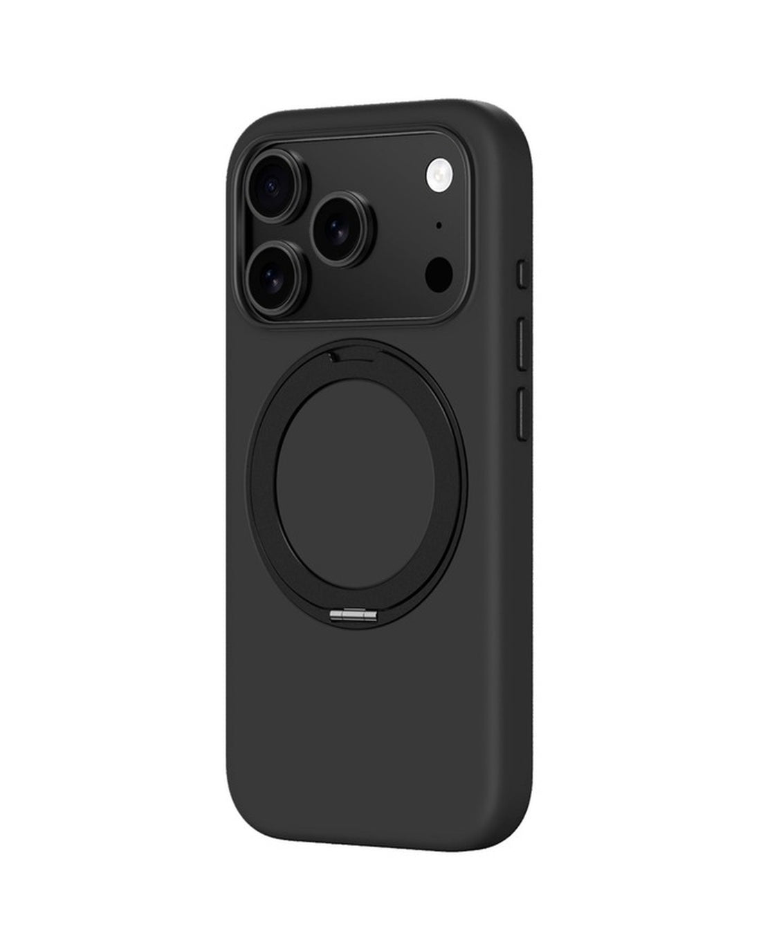 AMAZINGTHING Cloudie MagSpin Case iPhone 17 Pro Black - מגן רך Cloudie עם רינג מסתובב לאייפון 17 פרו שחור