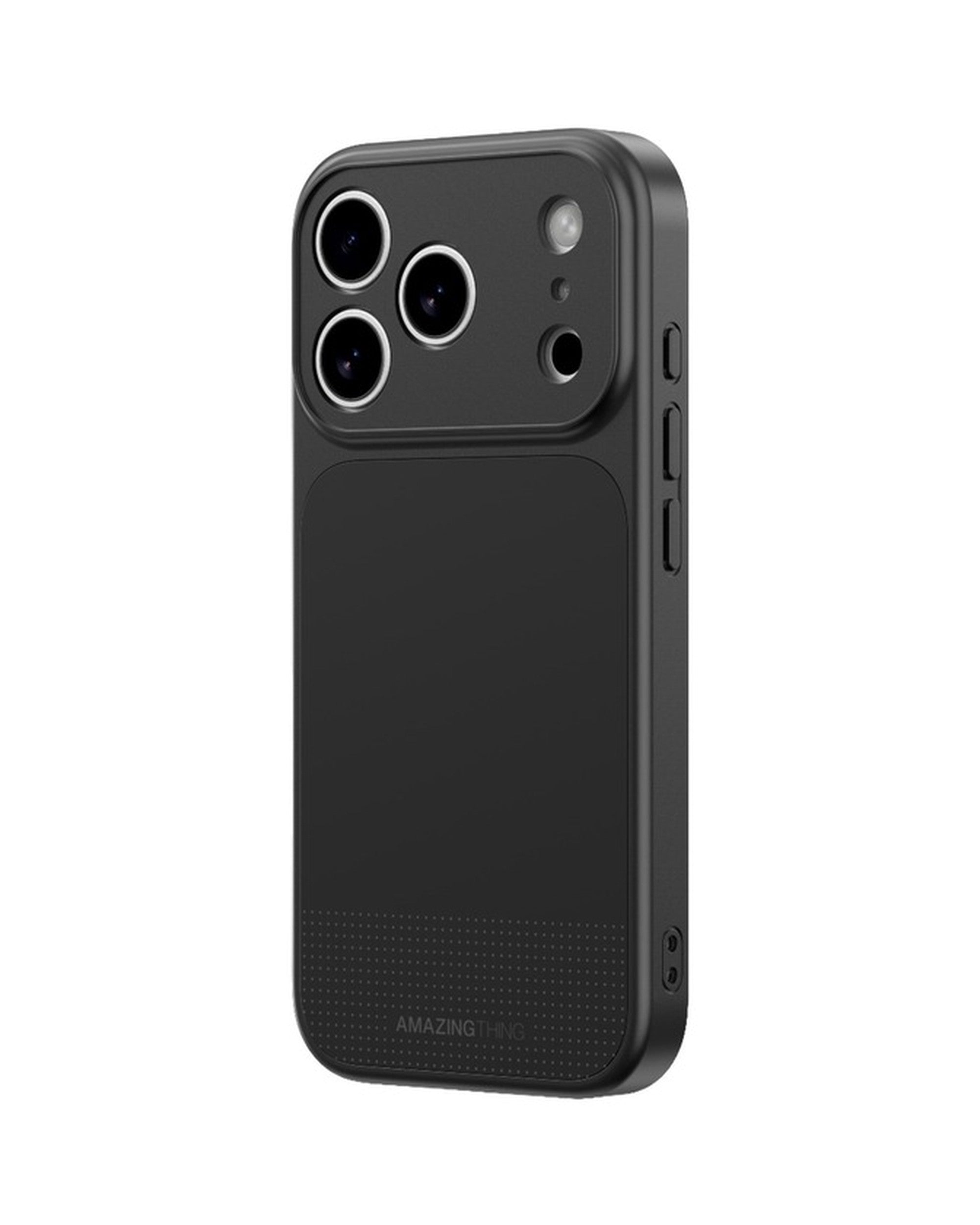 AMAZINGTHING Minimal FullCover Case iPhone 17 Pro Max Black - מגן מלא מינימליסטי לאייפון 17 פרו מקס שחור