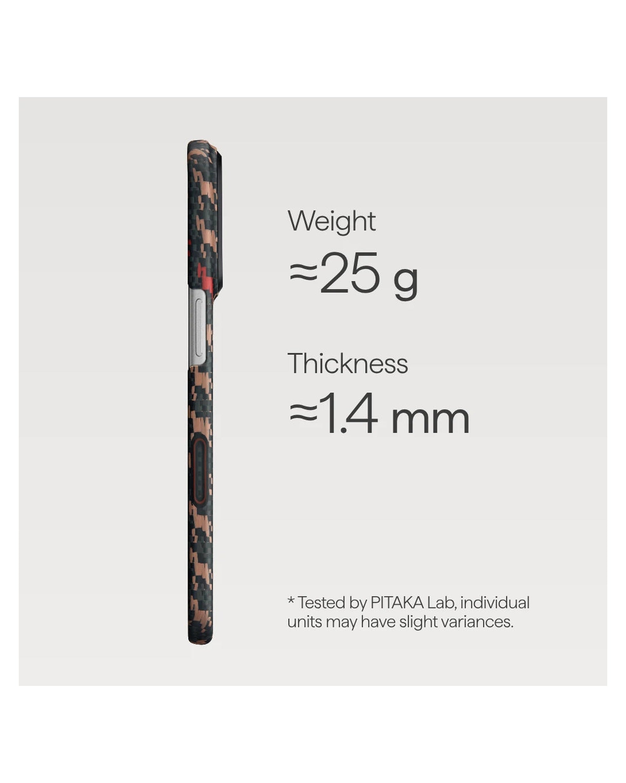PITAKA Happiness Rides Edge Case iPhone 17 Pro Ebon Kylin - מגן סיב ארמיד פרימיום לאייפון 17 פרו