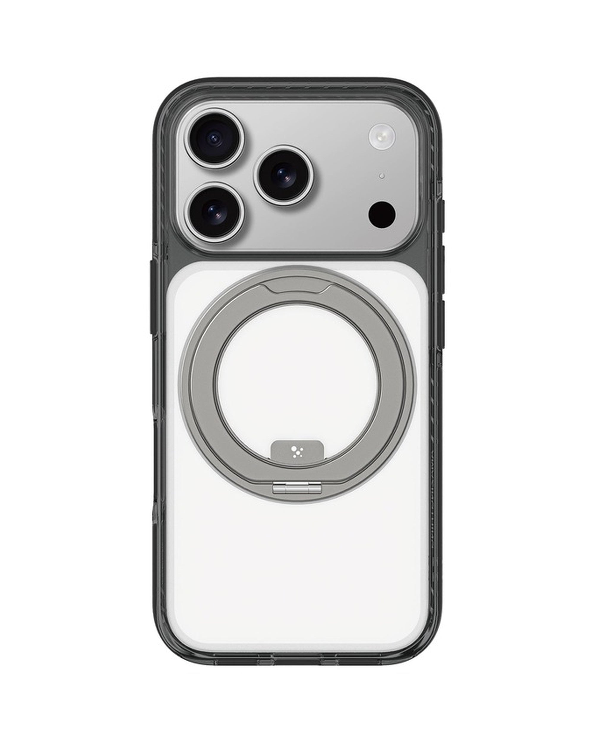 AMAZINGTHING Titan Pro MagSpin Case iPhone 17 Pro Clear - מגן פרימיום עם רינג מסתובב לאייפון 17 פרו שקוף