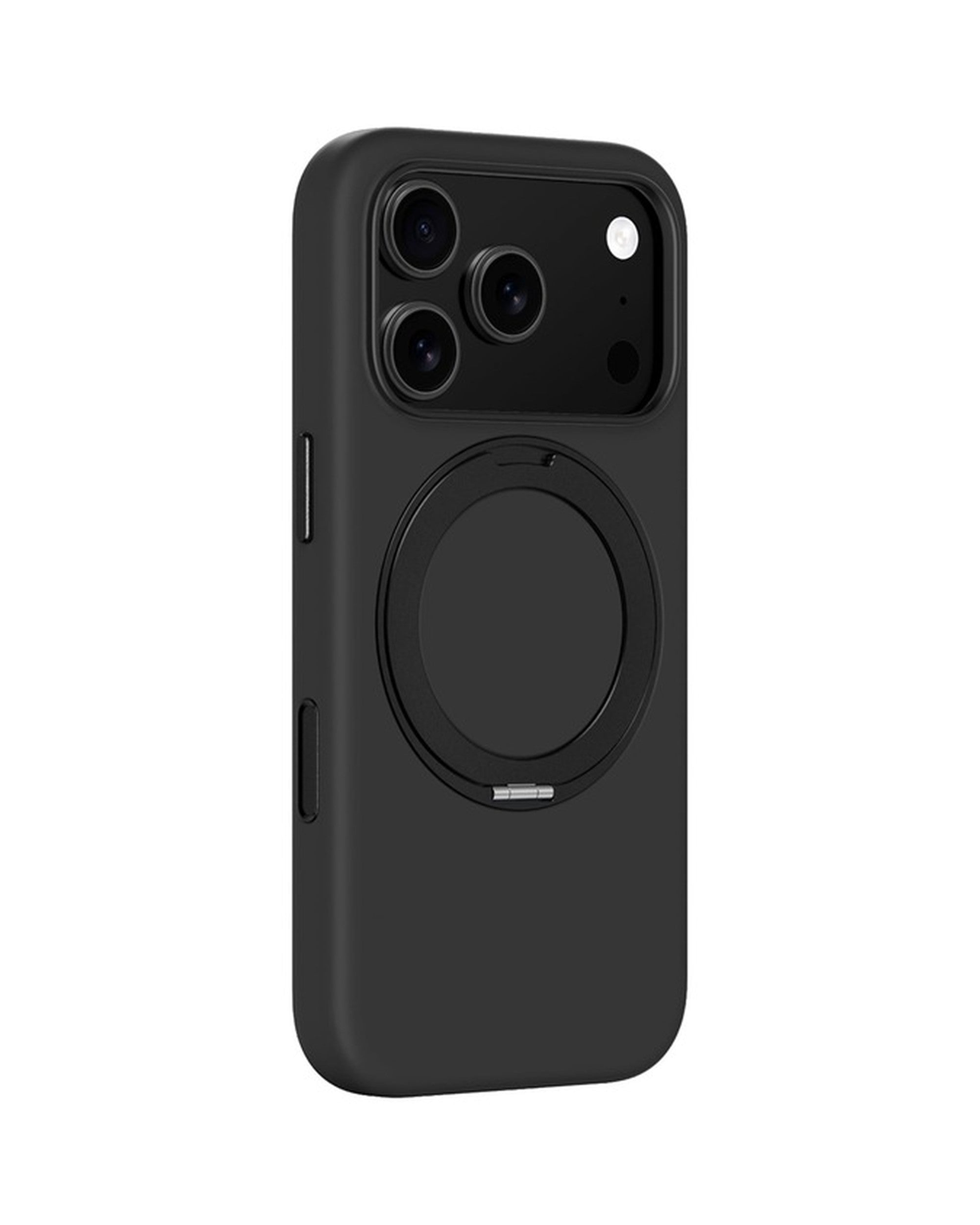 AMAZINGTHING Cloudie MagSpin Case iPhone 17 Pro Black - מגן רך Cloudie עם רינג מסתובב לאייפון 17 פרו שחור