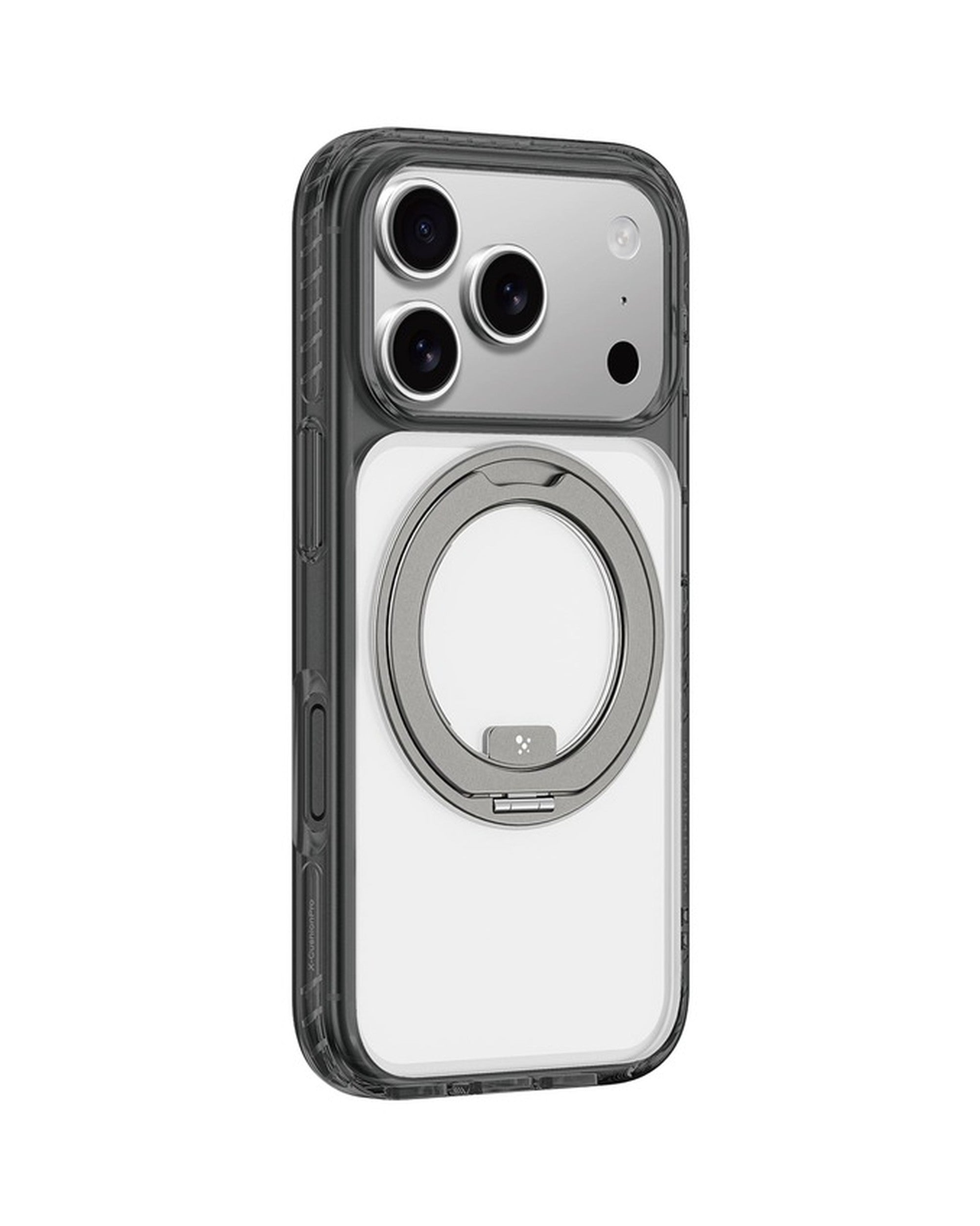 AMAZINGTHING Titan Pro MagSpin Case iPhone 17 Pro Gray - מגן פרימיום עם רינג מסתובב לאייפון 17 פרו אפור