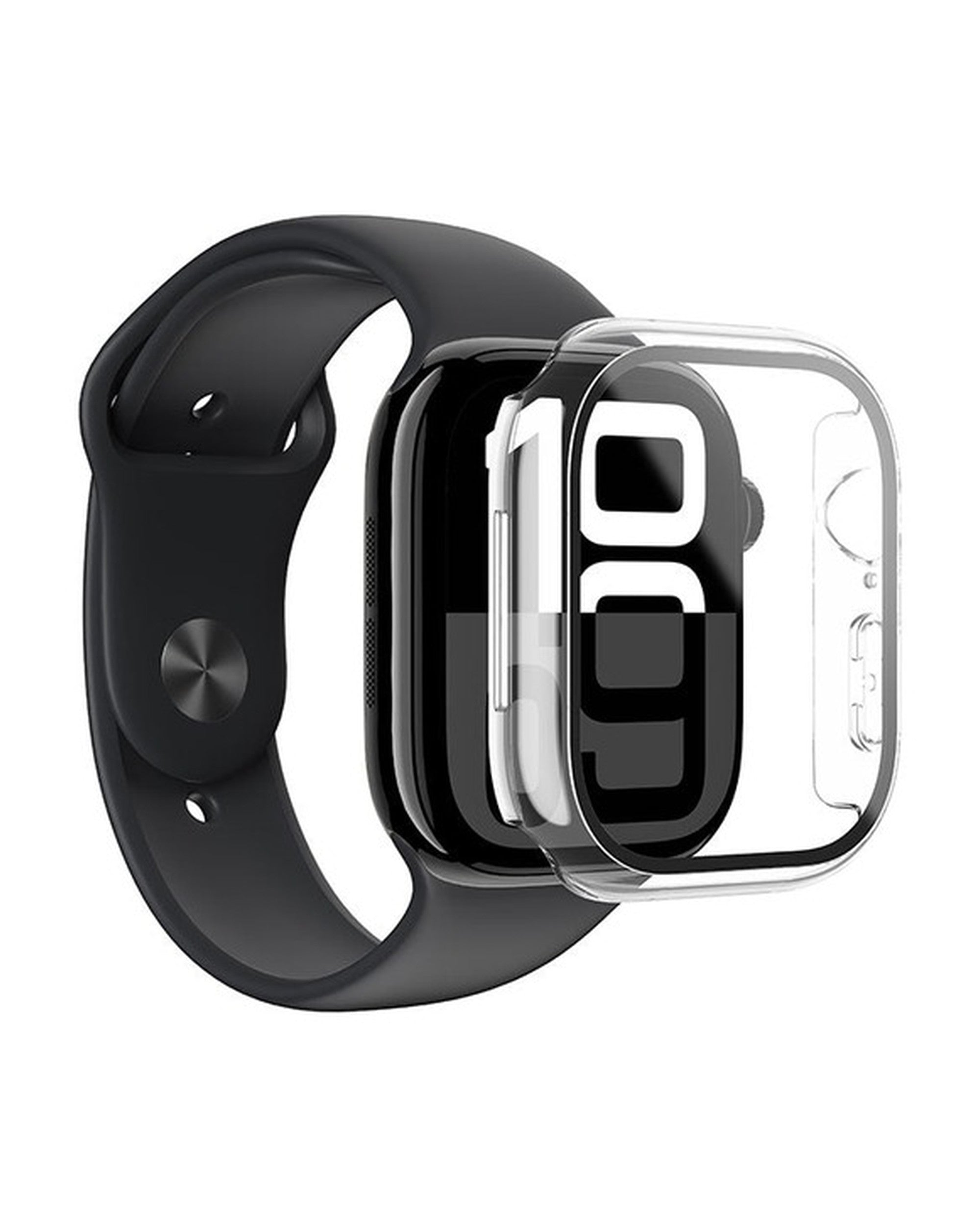 AMAZINGTHING Radix Glass With Case Watch 46mm Transparent - זכוכית מגן עם כיסוי לשעון 46 מ״מ שקוף