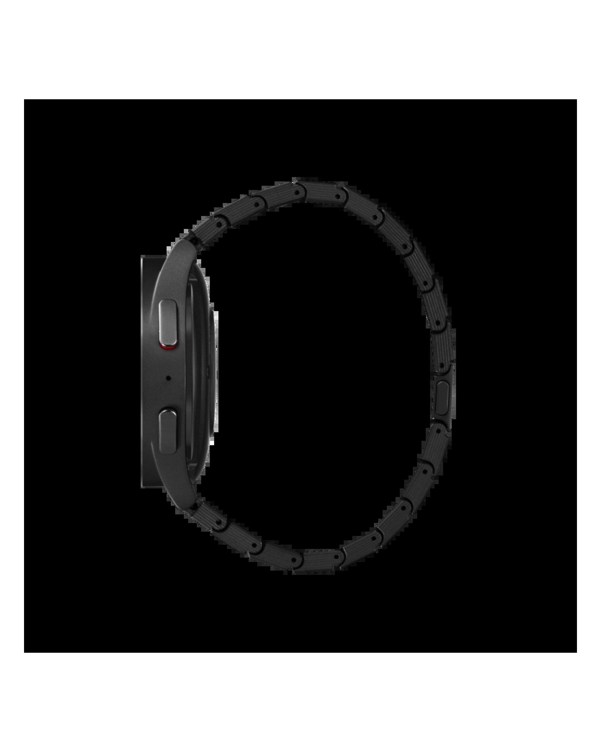 PITAKA Carbon Fiber Link Bracelet Band Retro Black-Grey - רצועת סיב פחמן פרימיום לאפל ווטש