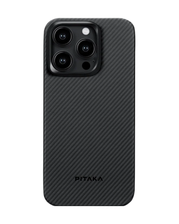 מגן הקרבון הדק והקל בעולם | PITAKA Protective - פיטאקה - Iphone 15 pro max  - black