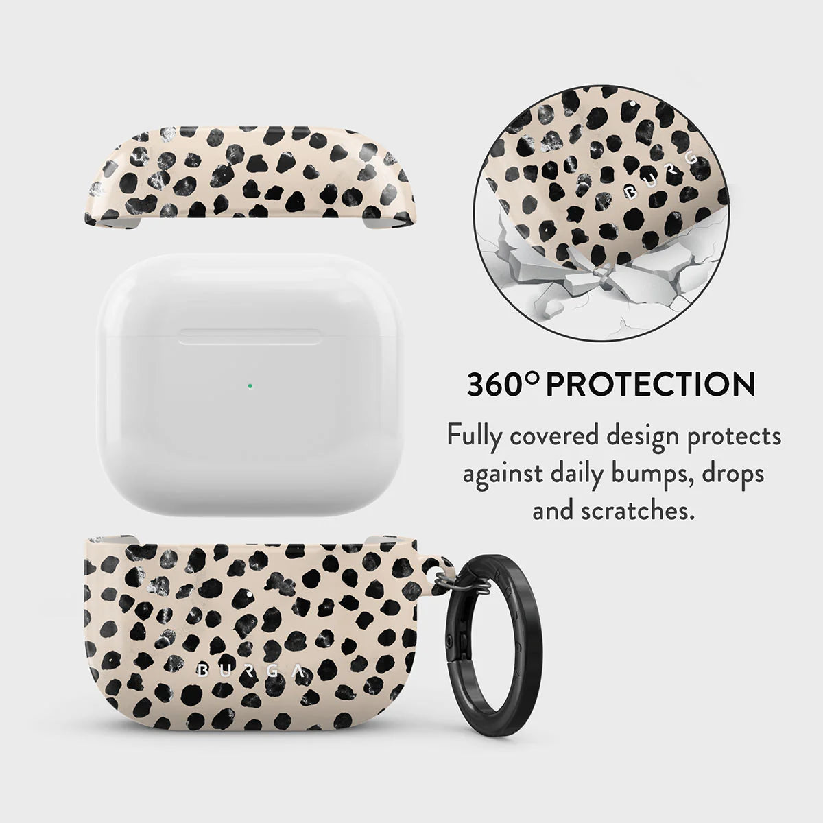 BURGA AIRPODS 3 | ALMOND LATTE - כיסוי אופנתי לאוזניות
