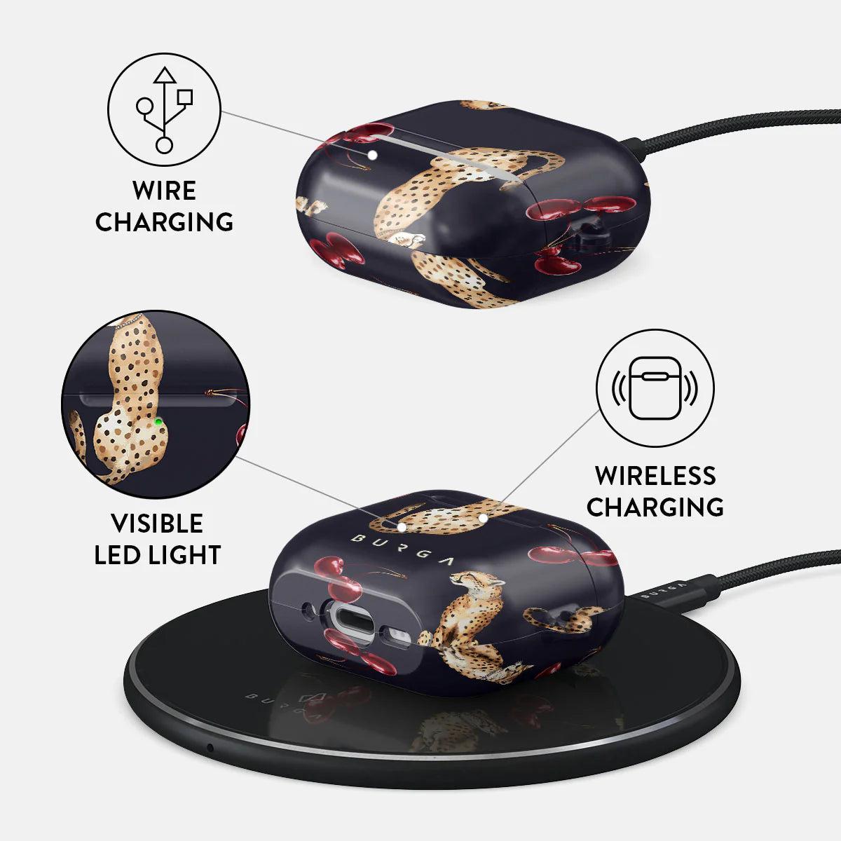 BURGA AIRPODS 4 | COUGAR - כיסוי אופנתי לאוזניות