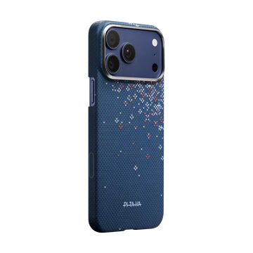 PITAKA Sakura Hours Edge Case iPhone 17 Pro Max Nightfall Blue - מגן סיב ארמיד פרימיום לאייפון 17 פרו מקס · הזמנה מוקדמה · צפי אספקה 4.9