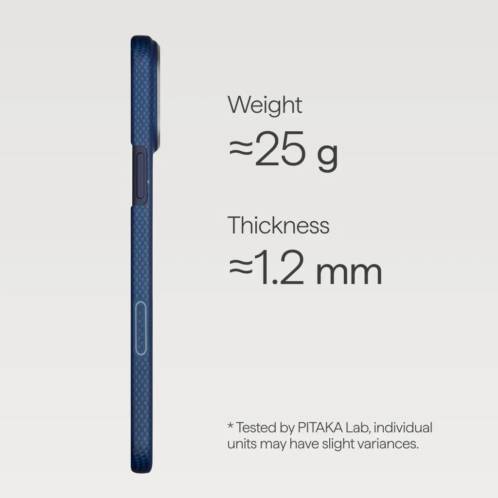 PITAKA Sakura Hours Edge Case iPhone 17 Pro Max Nightfall Blue - מגן סיב ארמיד פרימיום לאייפון 17 פרו מקס · הזמנה מוקדמה · צפי אספקה 4.9
