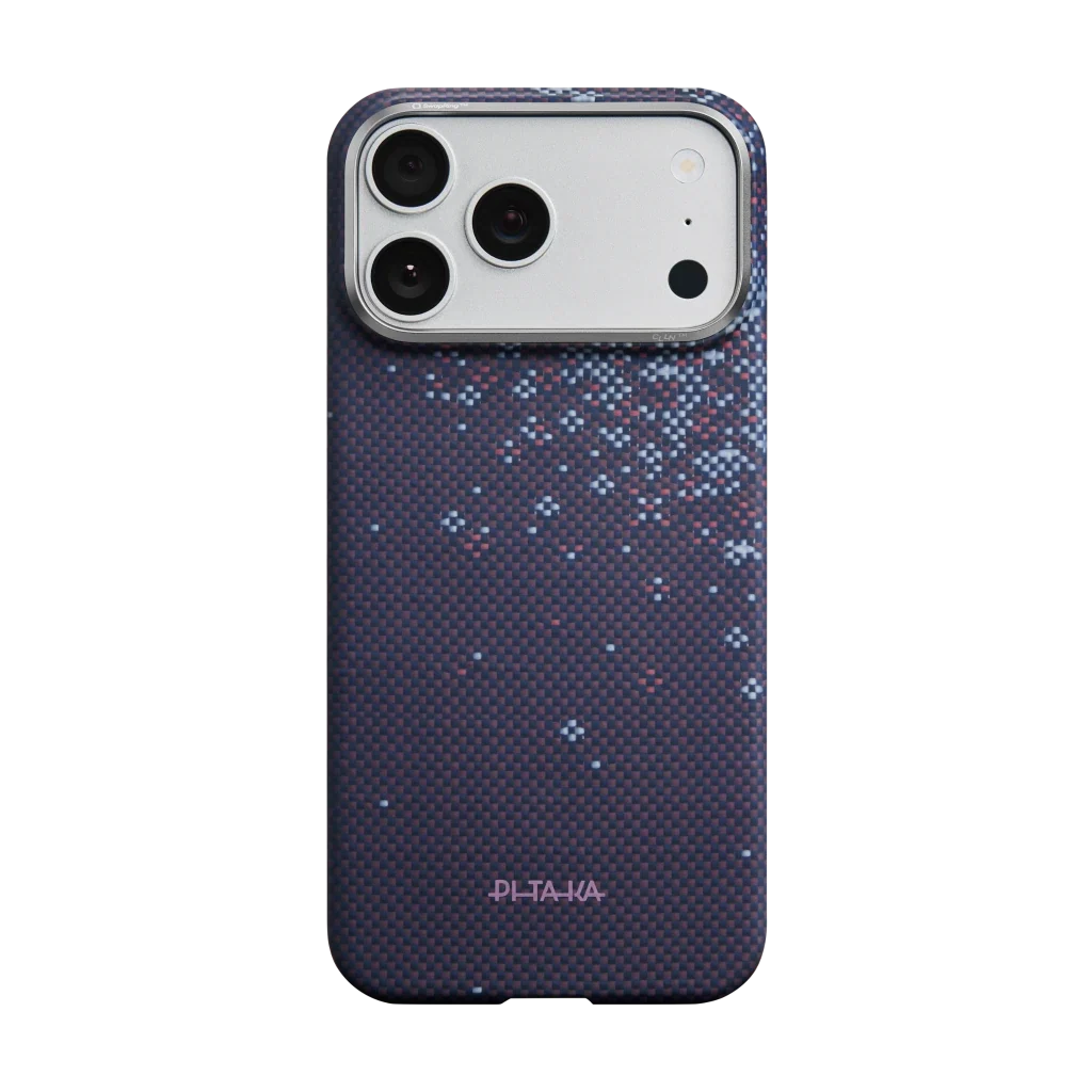 PITAKA Sakura Hours Edge Case iPhone 17 Pro Twilight Violet - מגן סיב ארמיד פרימיום לאייפון 17 פרו · הזמנה מוקדמה · צפי אספקה 4.9