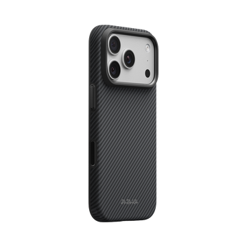 iPhone 18 Pro | Black / Grey (Twill) - מגן הקרבון המחוזק Summa | PITAKA - פיטאקה