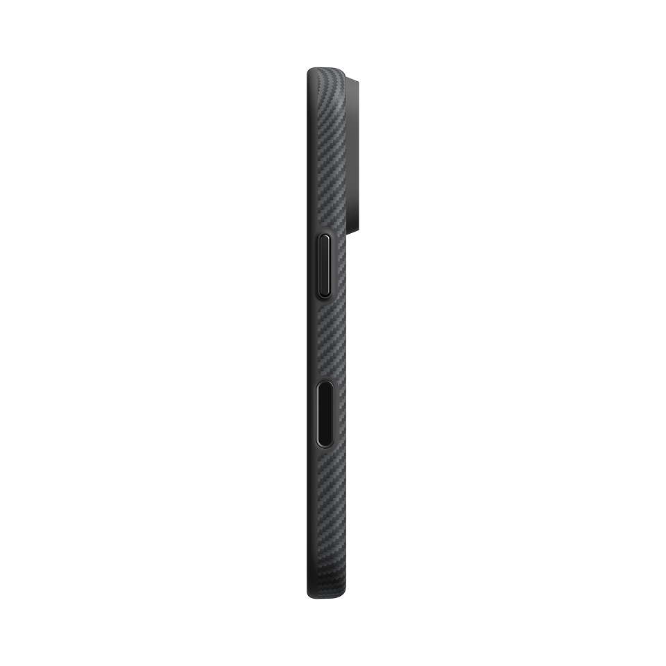 iPhone 18 Pro | Black / Grey (Twill) - מגן הקרבון המחוזק Summa | PITAKA - פיטאקה