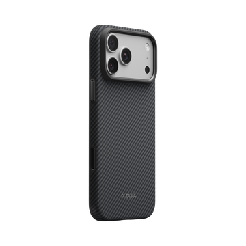 iPhone 18 Pro Max | Black / Grey (Twill) - מגן הקרבון המחוזק Summa | PITAKA - פיטאקה