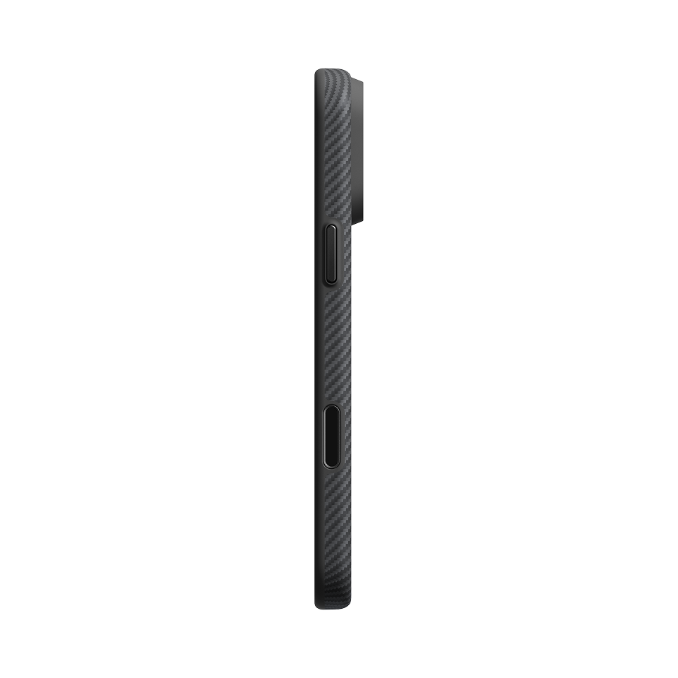 iPhone 18 Pro Max | Black / Grey (Twill) - מגן הקרבון המחוזק Summa | PITAKA - פיטאקה