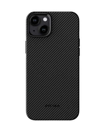 PITAKA - פיטאקה - Iphone 15 - black | מגן הקרבון הדק והקל בעולם