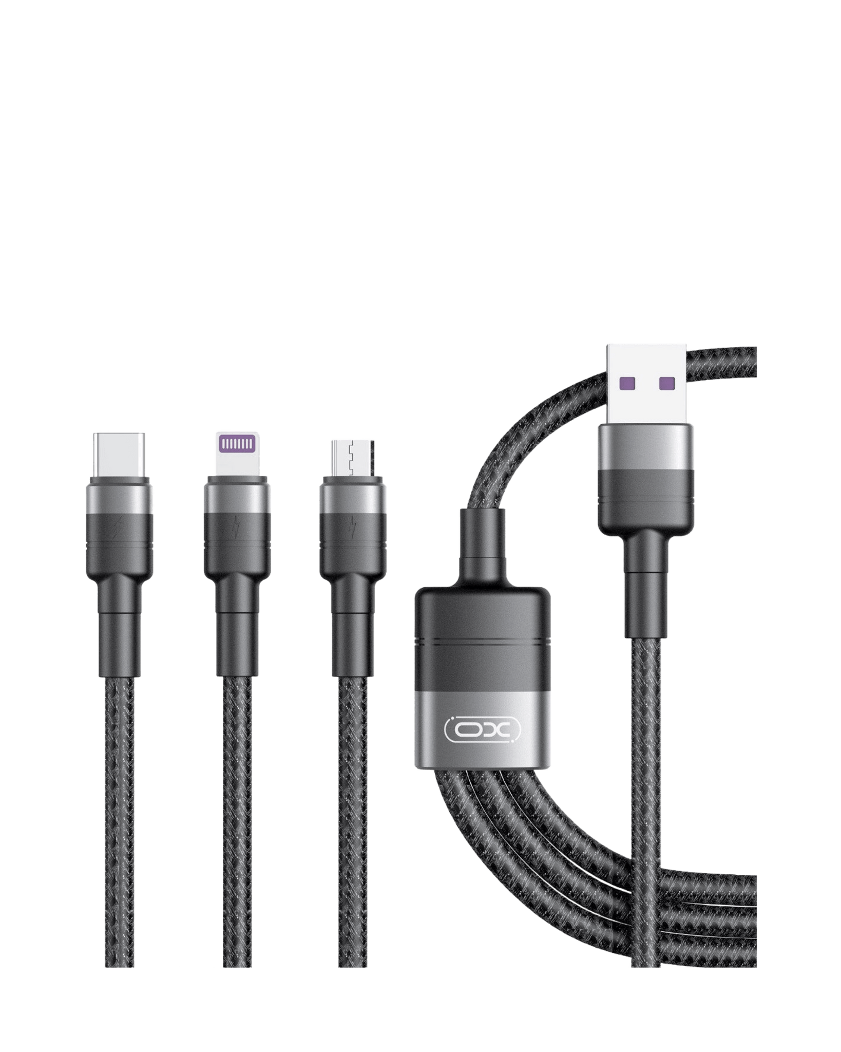 XO-NB-Q191 | 3in1  כבל מהיר 1.2 מטר מפוצל ליציאות