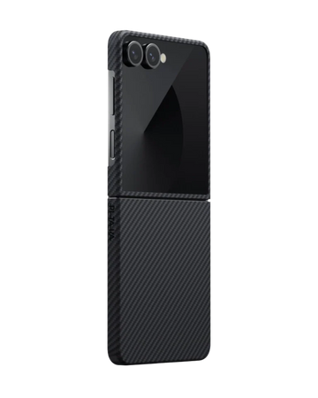 Galaxy Z Flip 7 | Black\Grey מגן הקרבון הדק והקל בעולם | PITAKA - פיטאקה