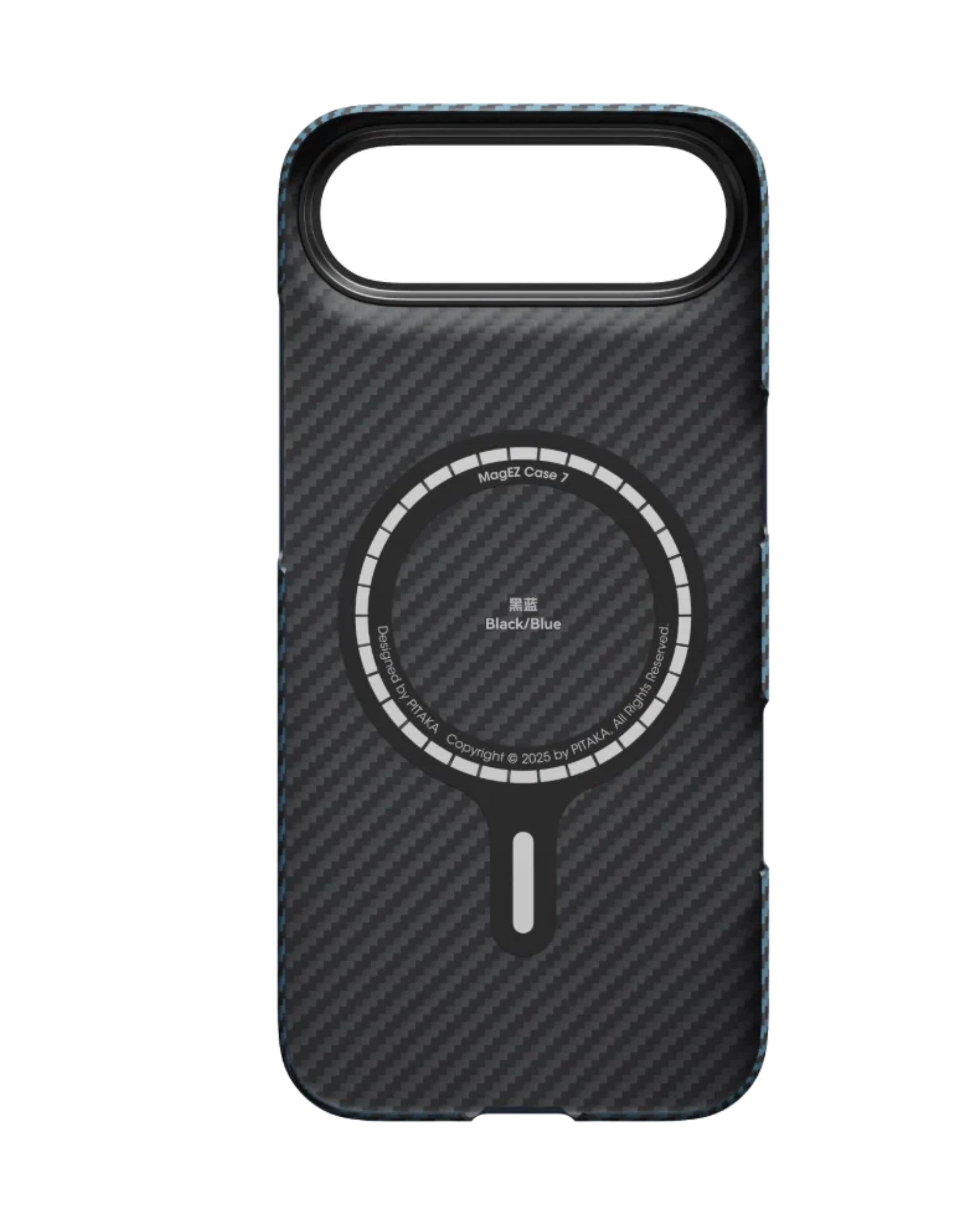 Iphone 17 Pro | Black\Blue מגן הקרבון הדק והקל בעולם | PITAKA - פיטאקה