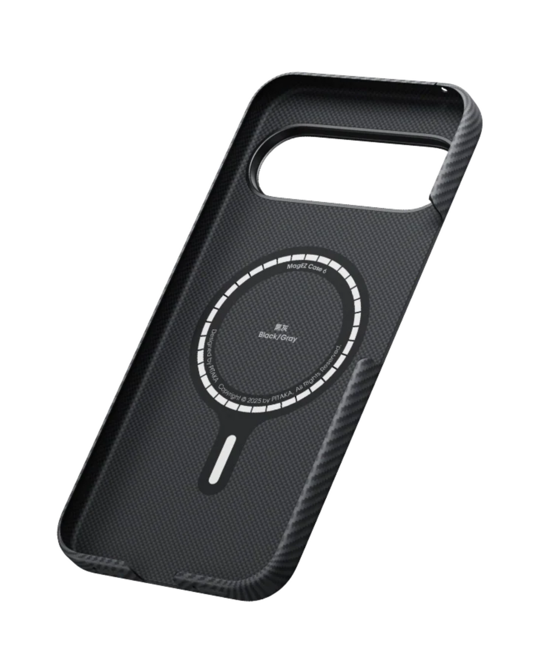 Google Pixel 10 Pro XL | Black\Grey מגן הקרבון הדק והקל בעולם | PITAKA - פיטאקה