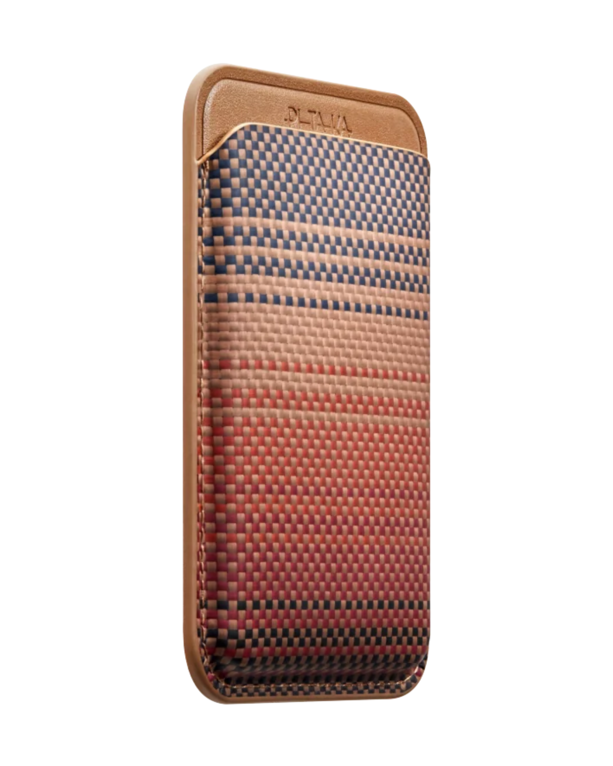 ארנק מגנטי | PITAKA פיטאקה | Magnetic Woven Wallet | Sunset