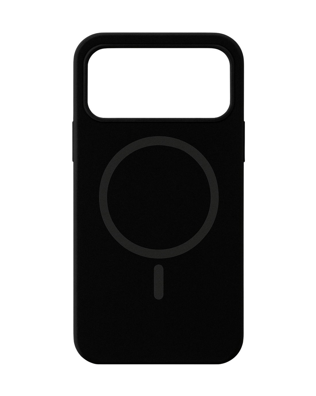 כיסוי סיליקון דמוי קטיפה לאייפון 17 פרו  מקס | תומך מאגסייפ | שחור