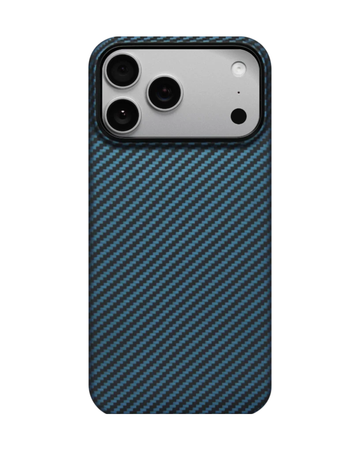 Iphone 17 Pro | Black\Blue מגן הקרבון הדק והקל בעולם | PITAKA - פיטאקה