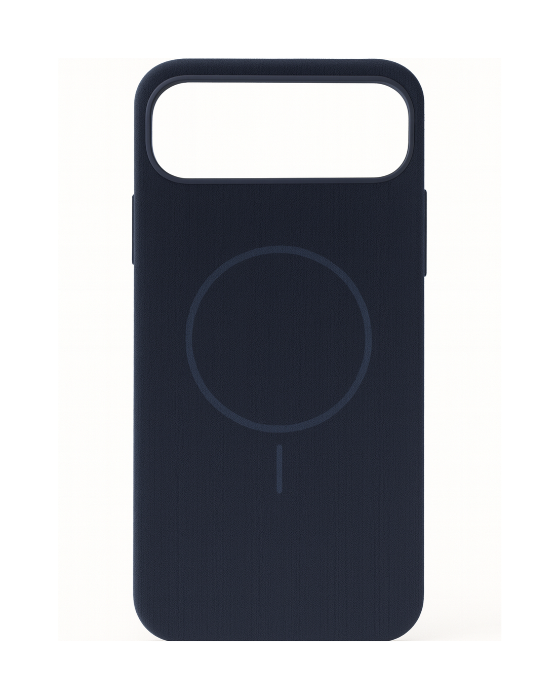 כיסוי סיליקון דמוי קטיפה לאייפון 17 אייר | תומך מאגסייפ | כחול נייבי