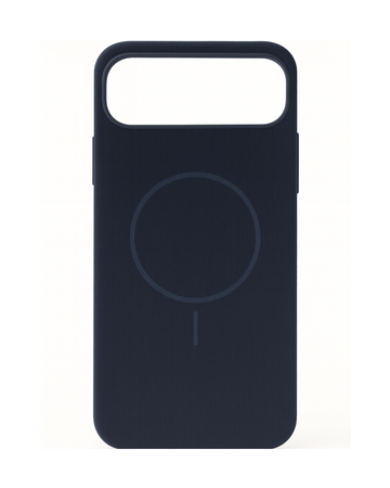 כיסוי סיליקון דמוי קטיפה לאייפון 17 אייר | תומך מאגסייפ | כחול נייבי