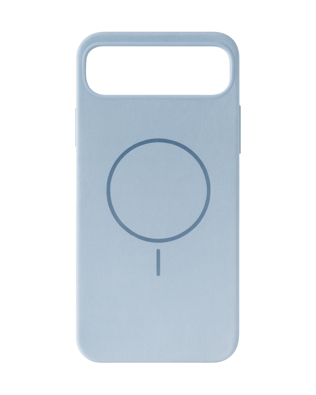 כיסוי סיליקון דמוי קטיפה לאייפון 17 אייר | תומך מאגסייפ | תכלת