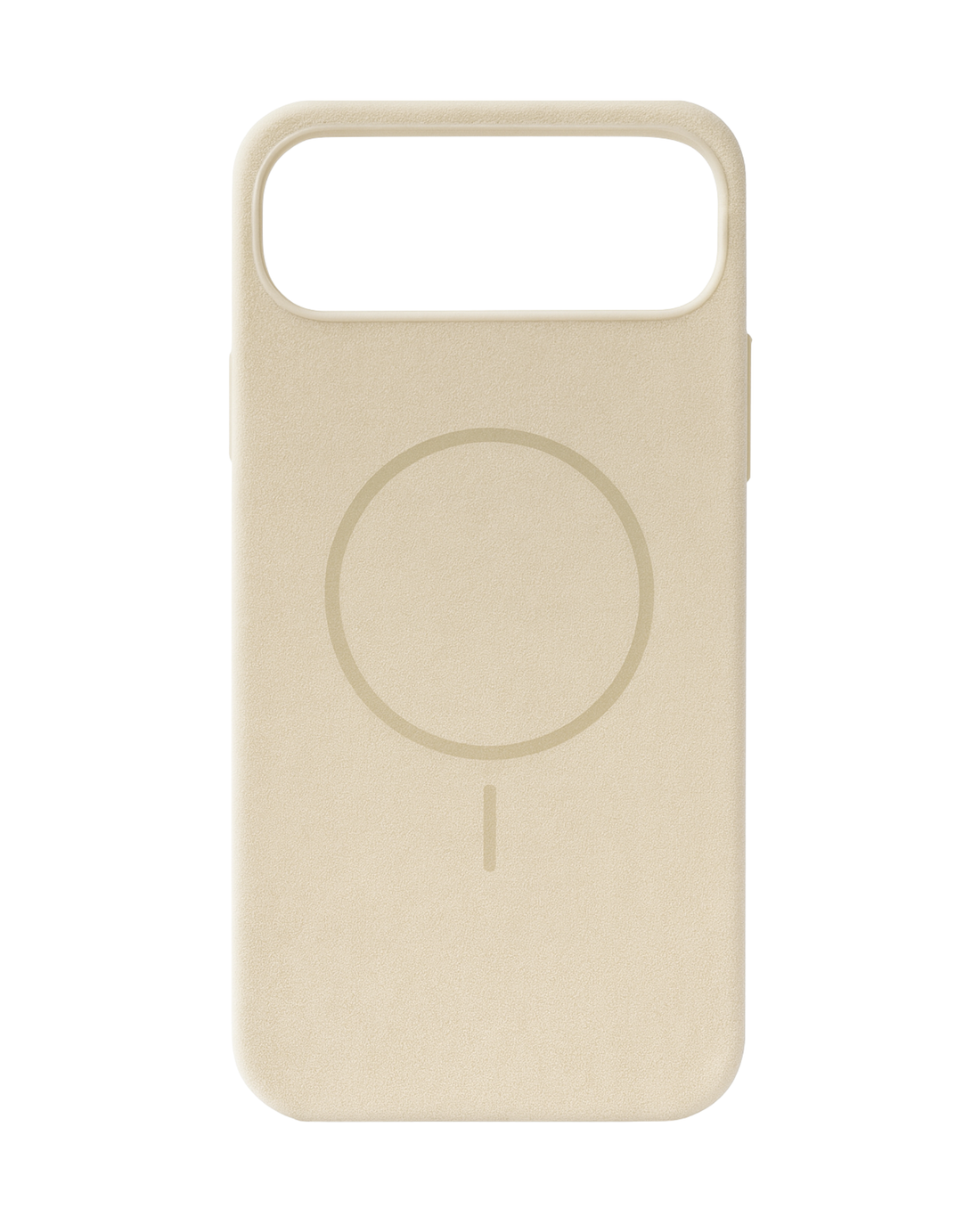 כיסוי סיליקון דמוי קטיפה לאייפון 17 אייר | תומך מאגסייפ | בז'