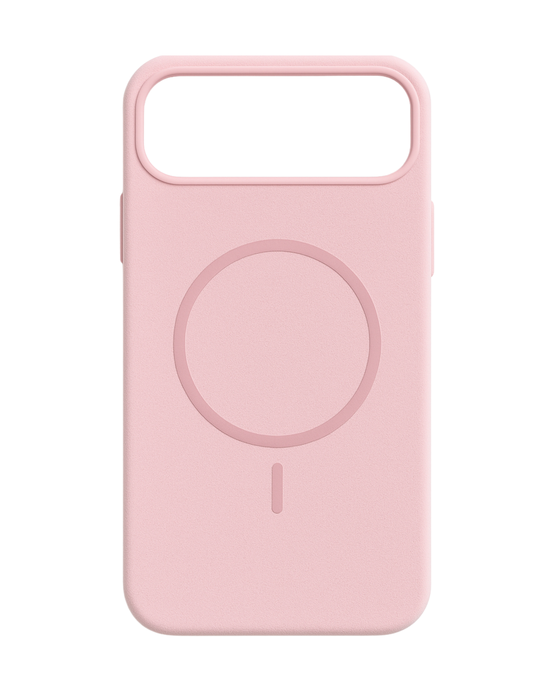 כיסוי סיליקון דמוי קטיפה לאייפון 17 אייר | תומך מאגסייפ | ורוד בייבי