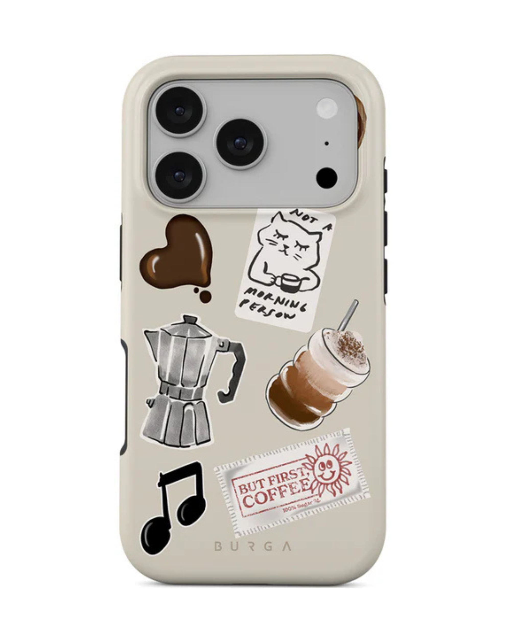 BURGA TOUGH | OAT MILK PLEASE - כיסוי אופנתי לאייפון 17 פרו
