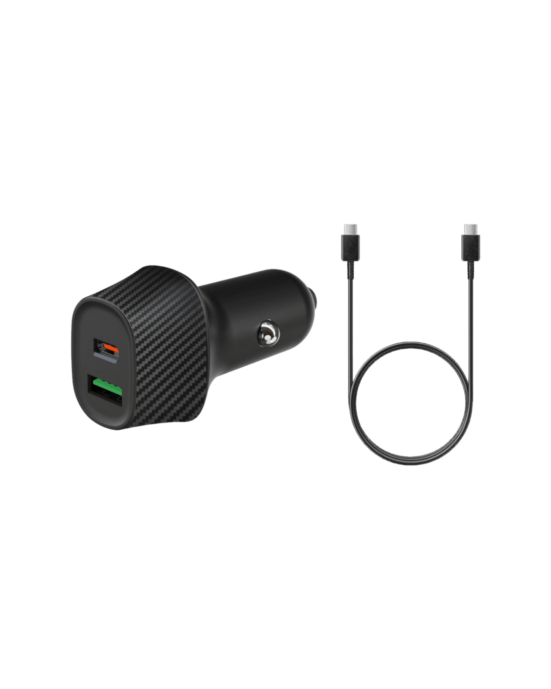 מטען רכב Mower 38W כולל כבל USB-C to USB-C