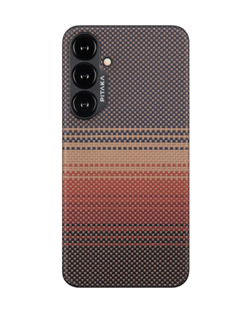 מגן הקרבון הדק והקל בעולם | PITAKA - פיטאקה - Samsung S24 Plus | Sunset