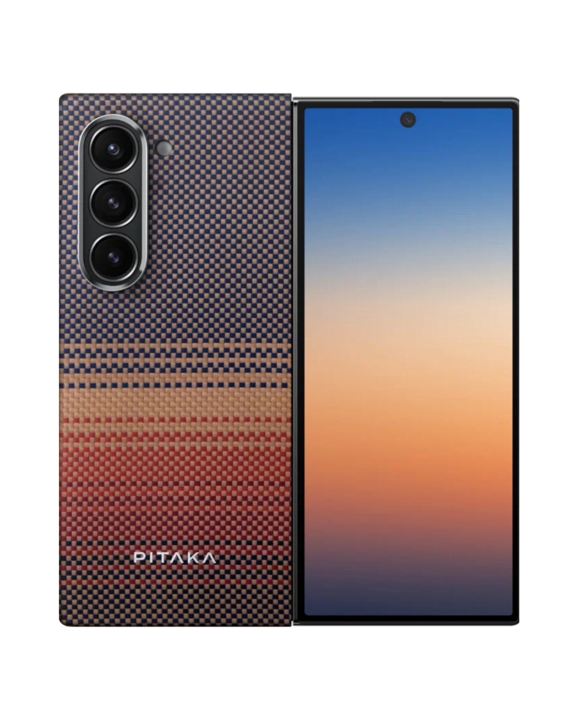 מגן הקרבון הדק והקל בעולם | PITAKA - פיטאקה - Samsung Z Fold 6 - Sunset