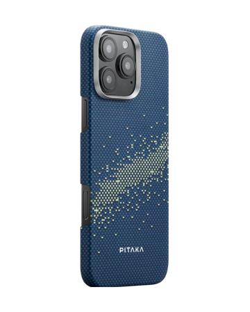 מגן הקרבון הדק והקל בעולם | PITAKA - פיטאקה - Iphone 16 Pro - StarPeak Milky