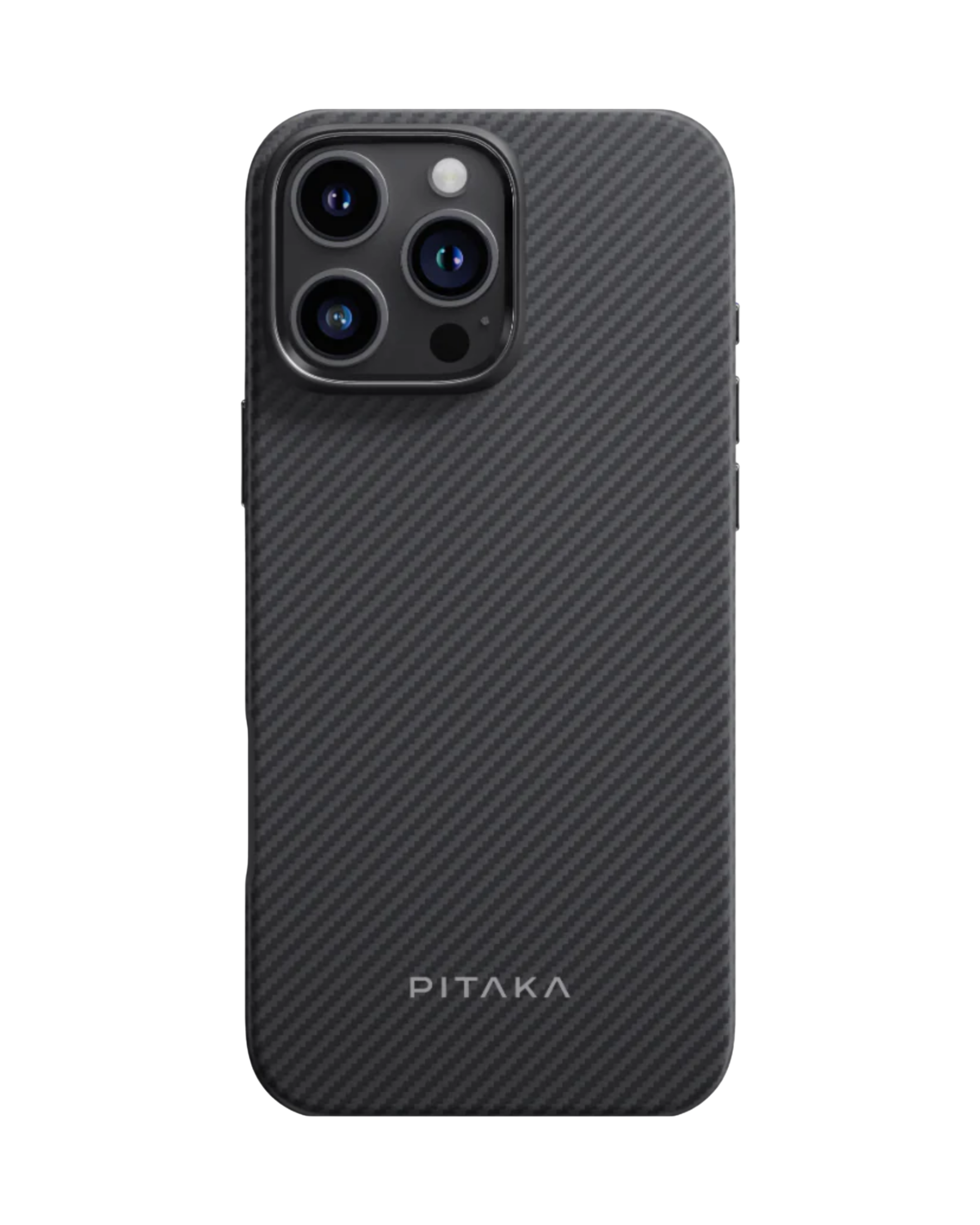 Iphone 16 Pro Max - Black/Grey Protective | מגן קרבון יוקרתי וחזק במיוחד | PITAKA - פיטאקה