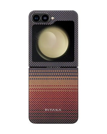 מגן הקרבון הדק והקל בעולם | PITAKA - פיטאקה - Samsung Z Flip 6 - Sunset